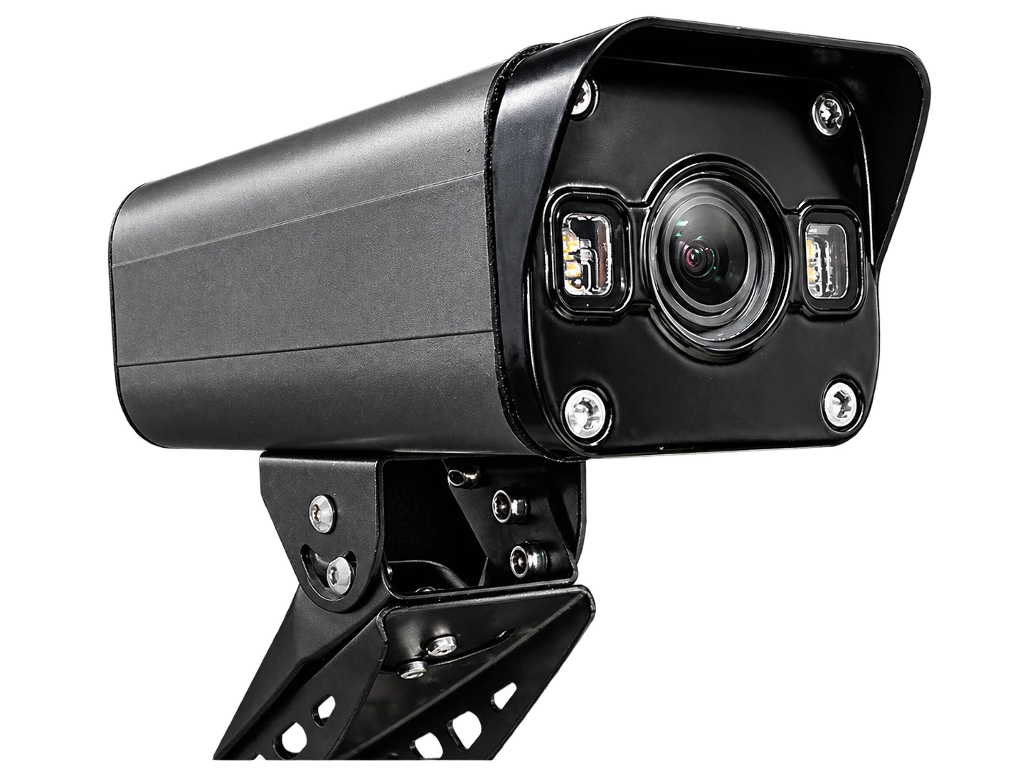 Камера видеонаблюдения Panocam 180-H2M-2.8 в чёрном корпусе с кронштейном