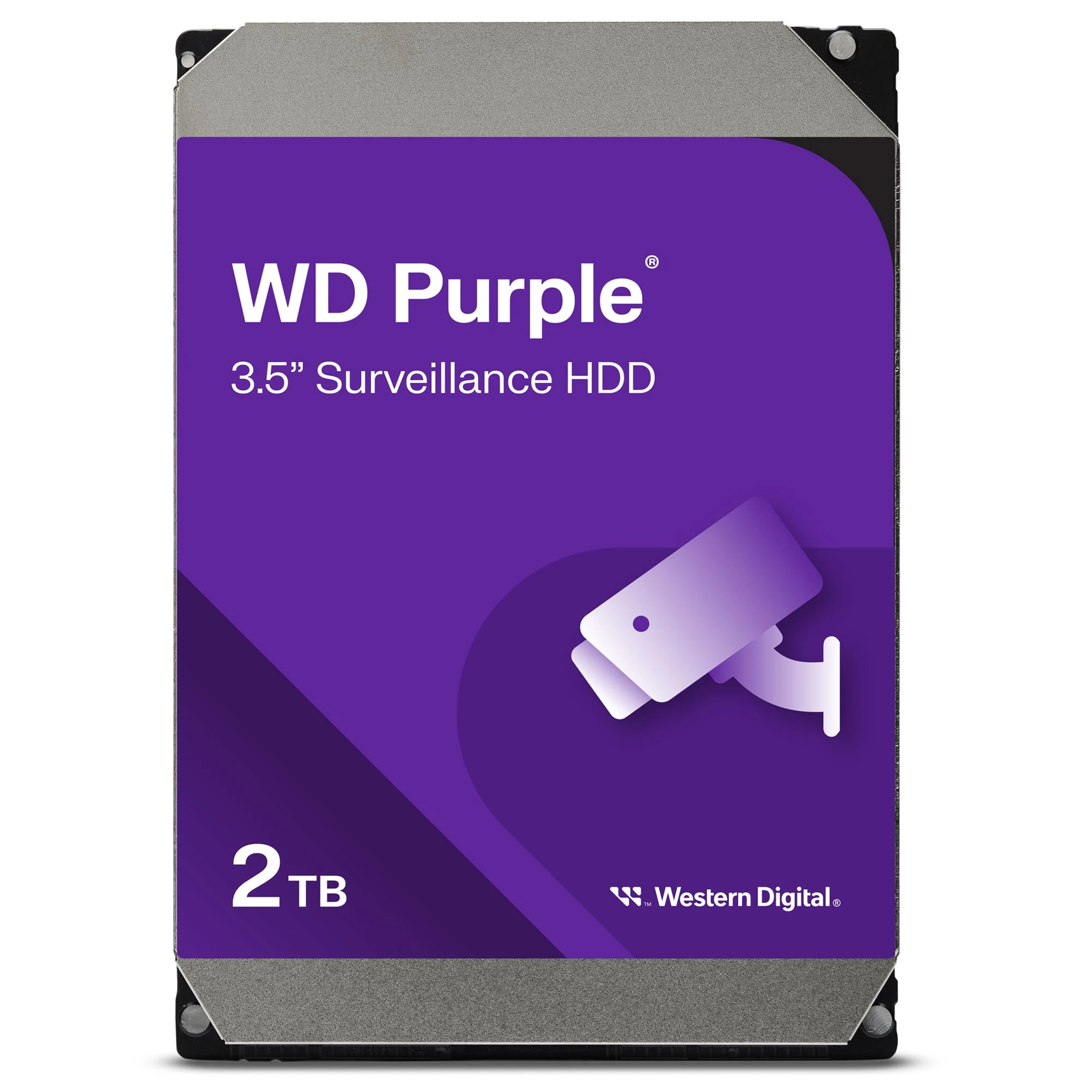 WD Purple WD23PURZ 2TB — жесткий диск, вид спереди