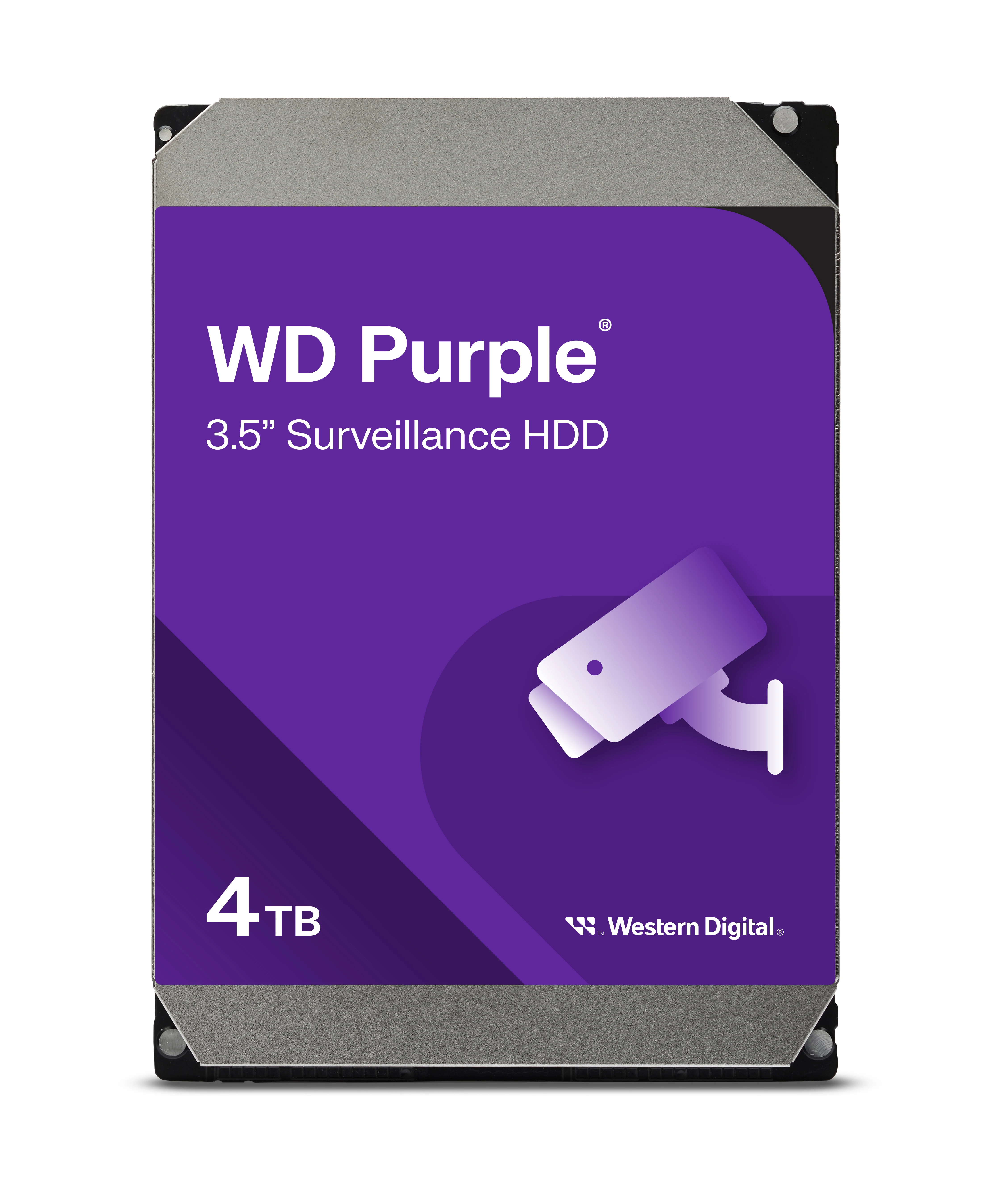 WD Purple WD44PURZ 4TB — жесткий диск, вид спереди