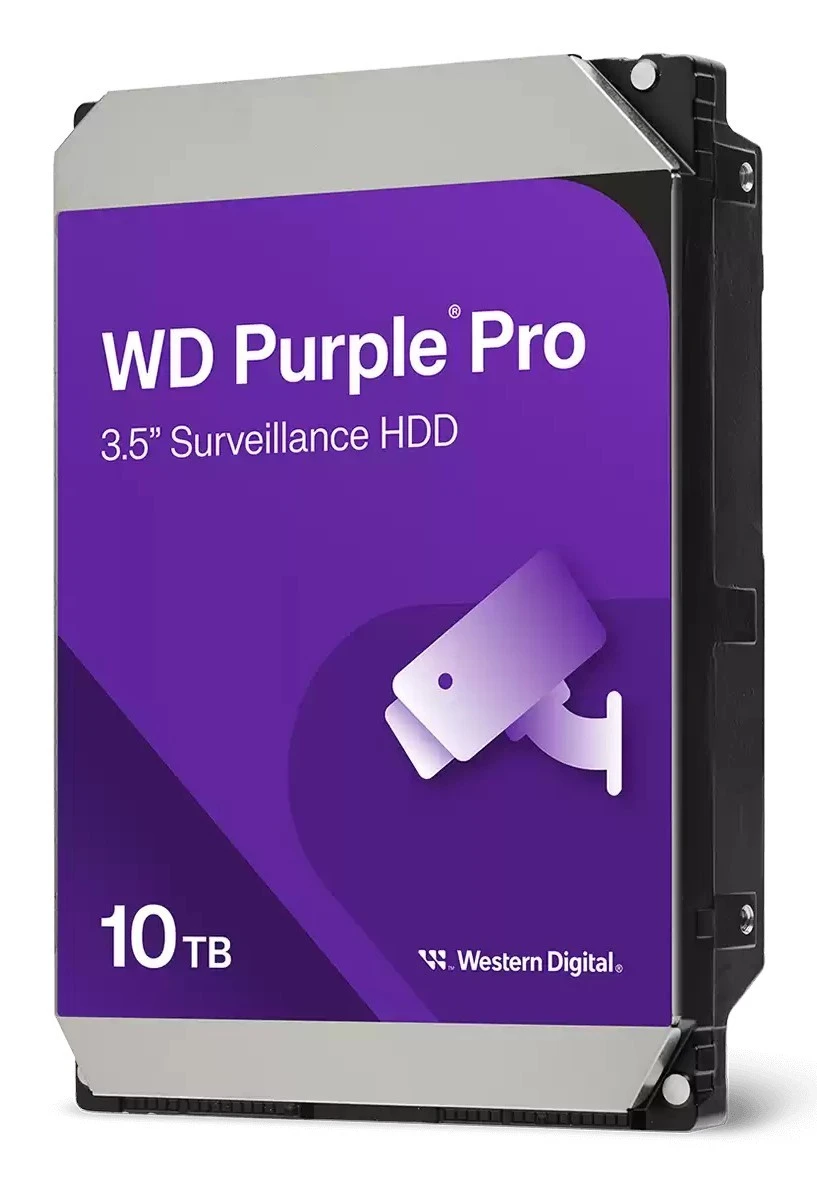 WD Purple Pro WD102PURP 10TB — жесткий диск, вид под углом
