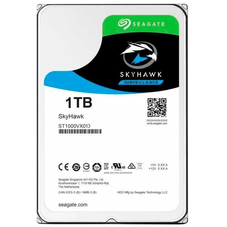 Seagate SkyHawk ST1000VX013 1TB — жесткий диск, вид спереди