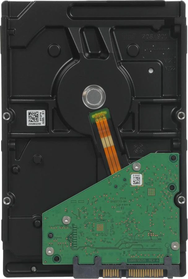 Seagate SkyHawk ST4000VX015 4TB — жесткий диск, вид снизу