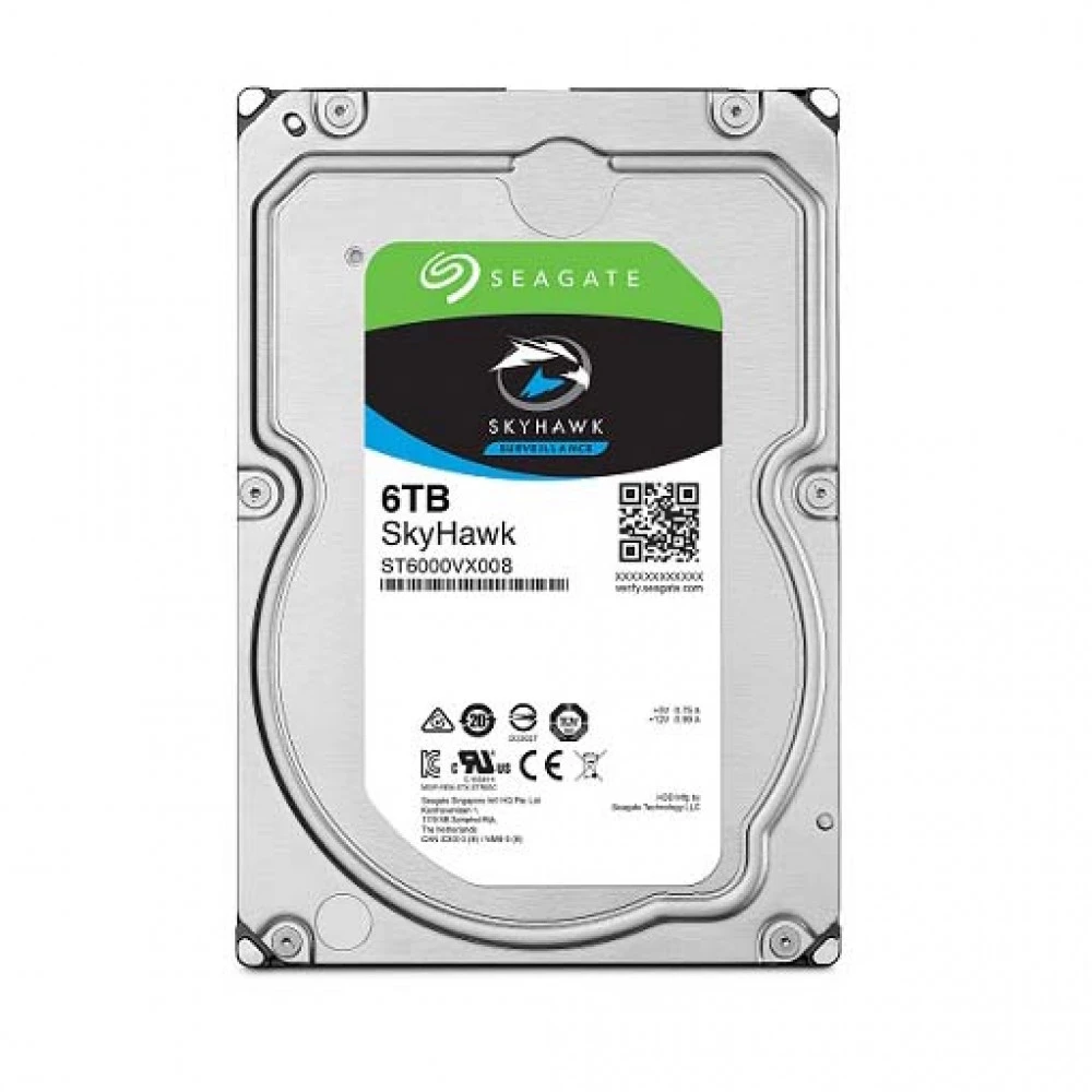 Seagate SkyHawk ST6000VX008 6TB — жесткий диск, вид спереди