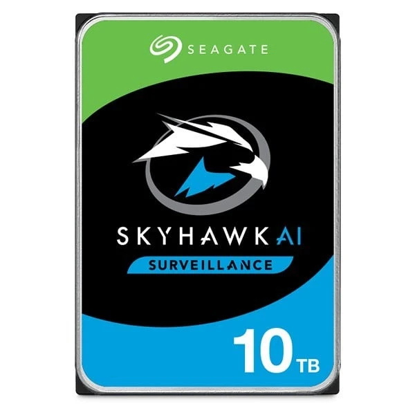 Seagate SkyHawk AI ST10000VE001 10TB — жесткий диск, вид спереди