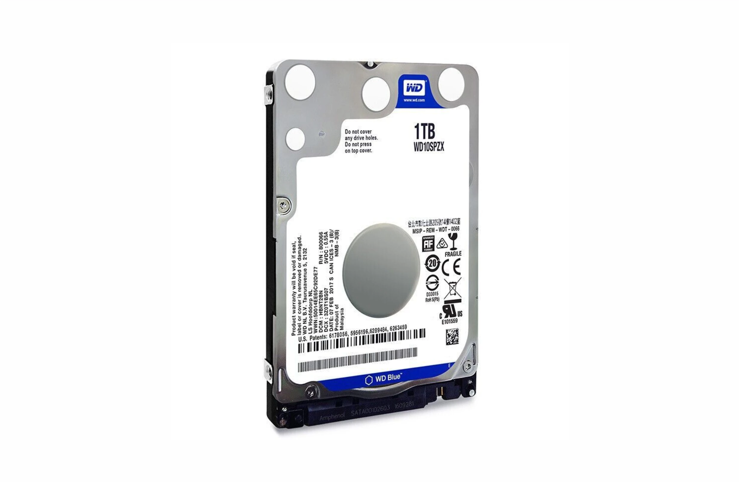 1 ТБ Внутренний жесткий диск Western Digital тонкий