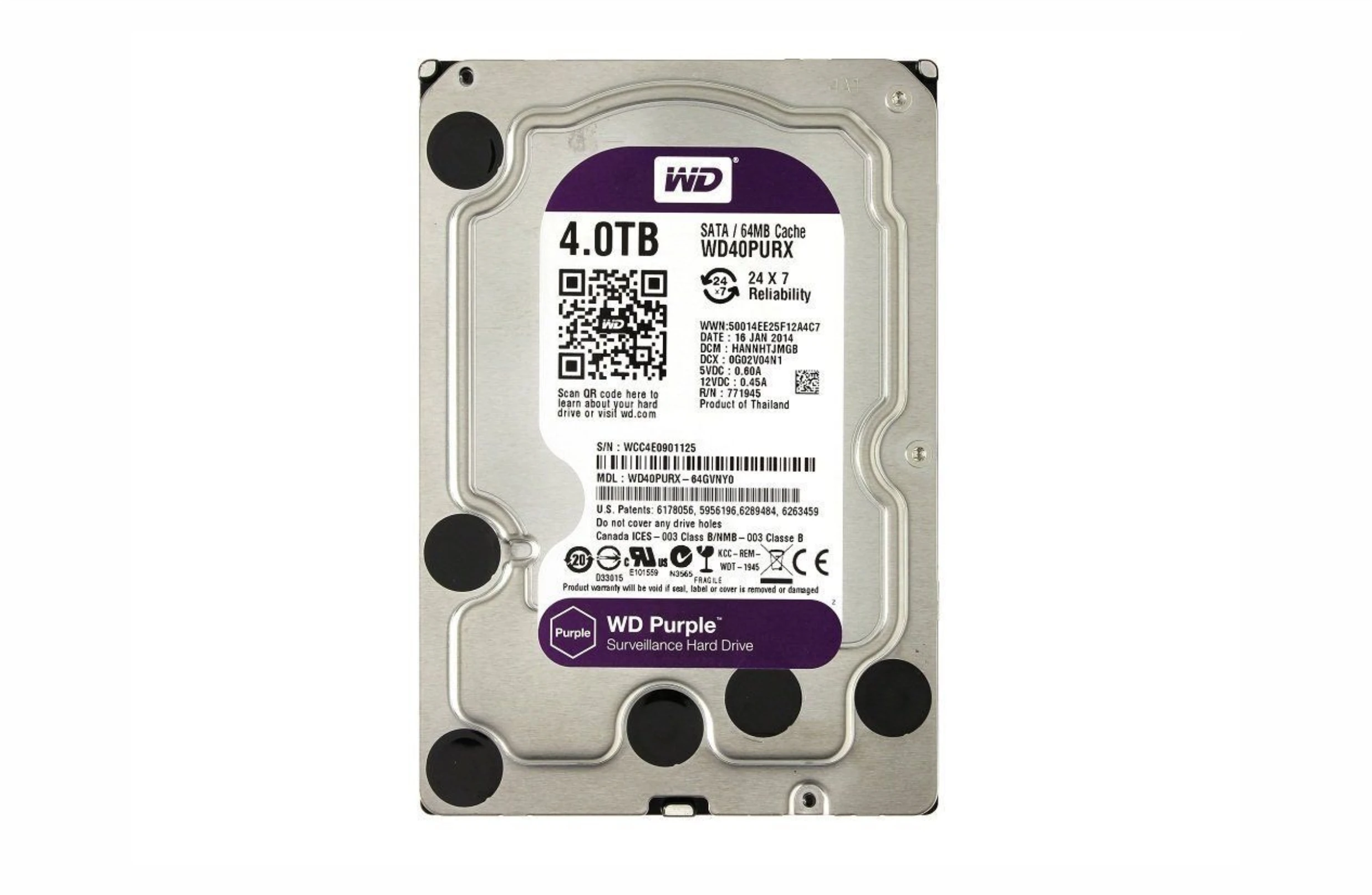4 ТБ Внутренний жесткий диск Western Digital