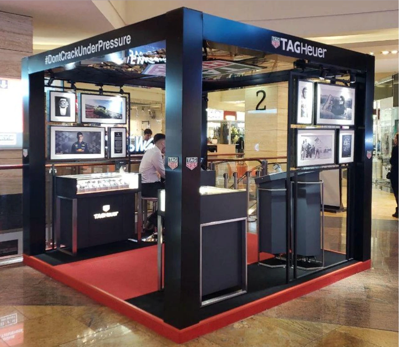 Установка видеонаблюдения для островка TAG HEUER в ТРЦ Афимолл