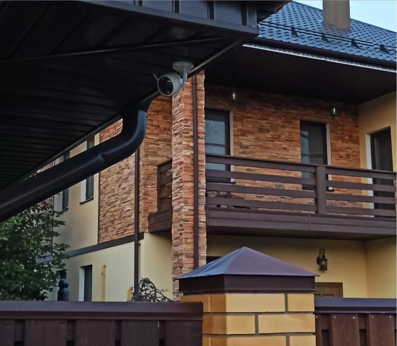 Установка видеонаблюдения для коттеджа в Руднево