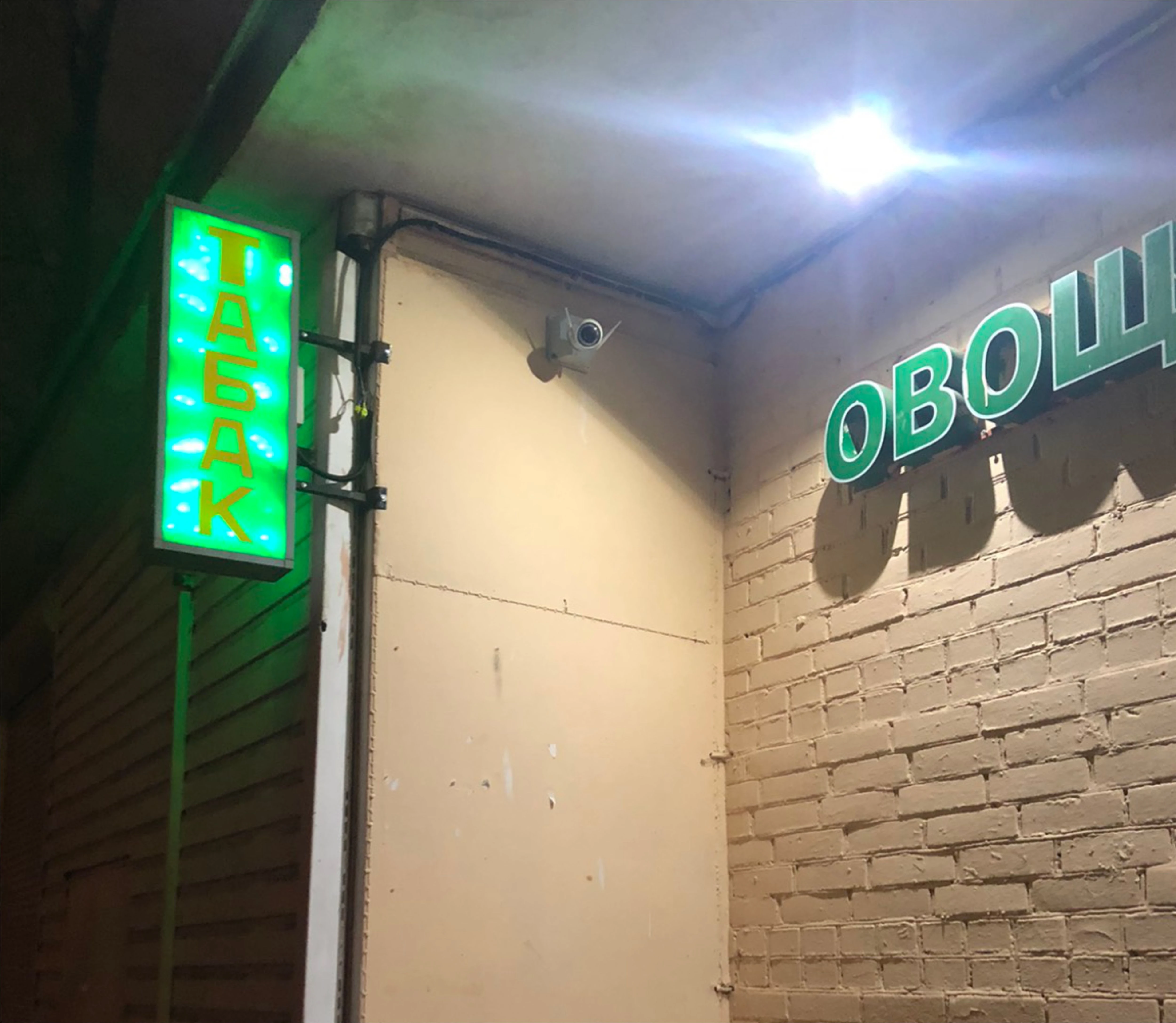 Установка Wi-Fi камер в продуктовом магазине
