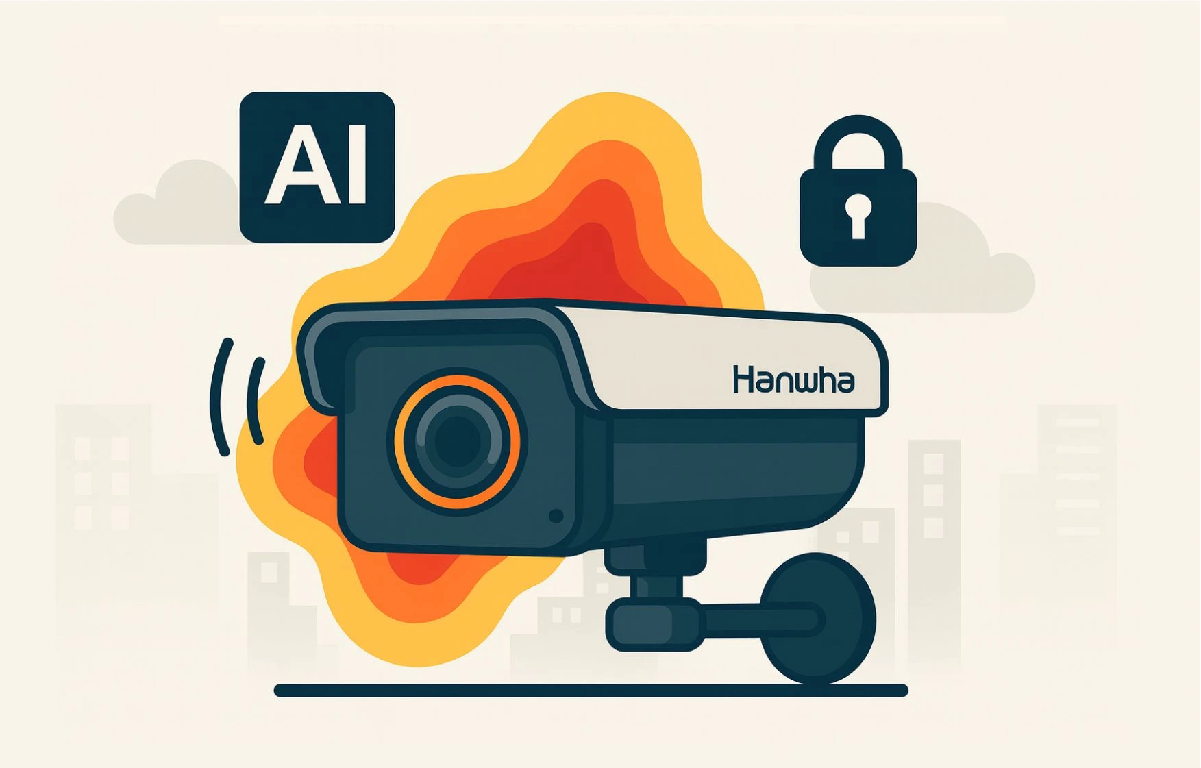 Термальная камера Hanwha Vision QVGA AI с искусственным интеллектом и защитой данных