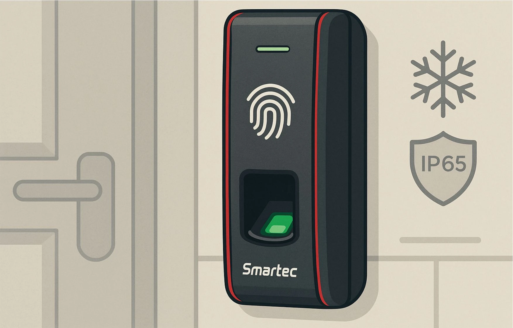 Биометрический считыватель отпечатков пальцев Smartec ST-FR030MFW для систем контроля доступа