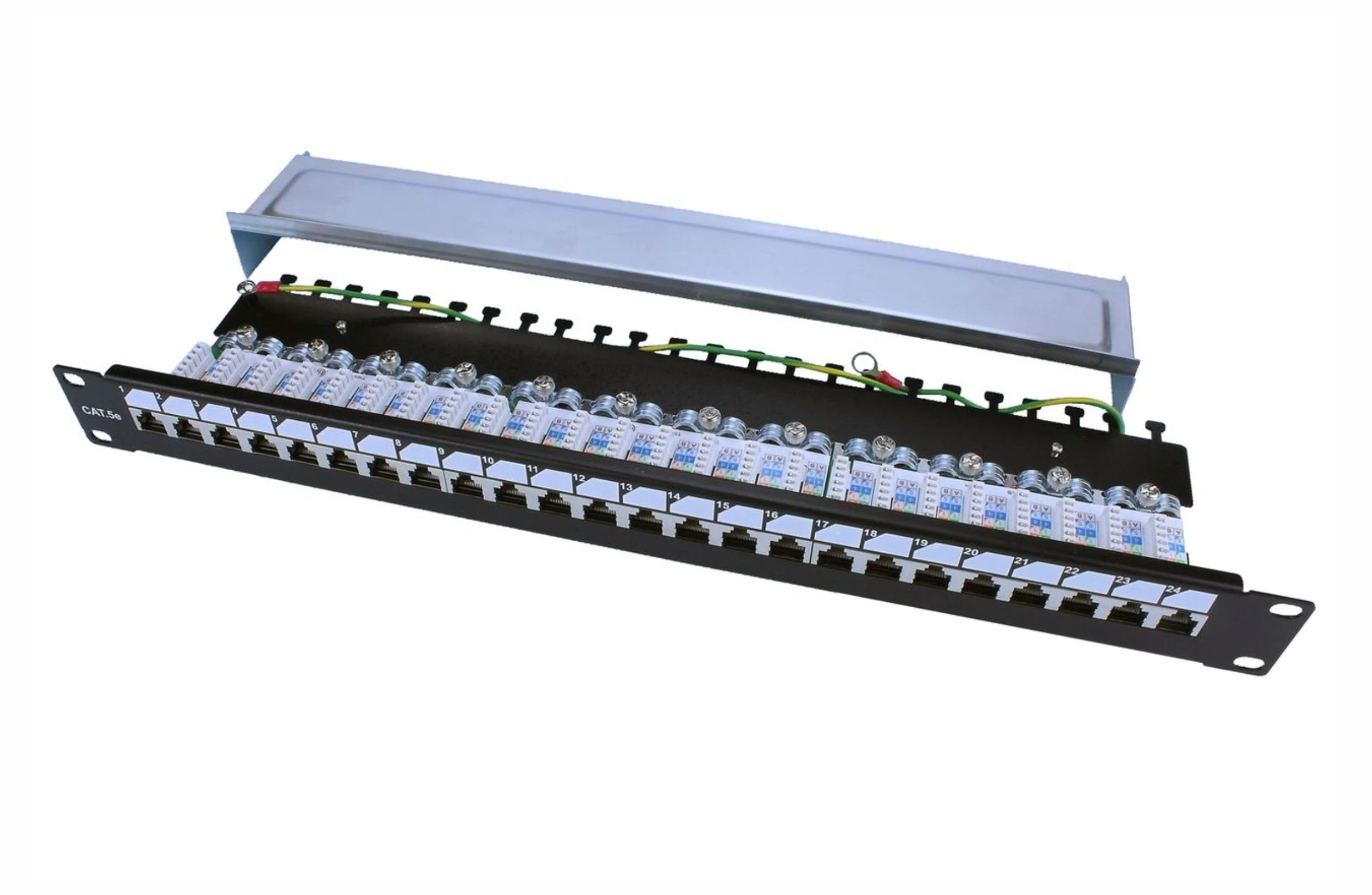 Патч-панель Hyperline PP3 на 24 порта Cat5e для структурированных кабельных систем