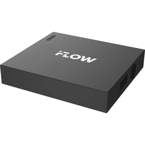 IP-видеорегистратор iFLOW F-0(N4E), вид сверху под углом на белом фоне
