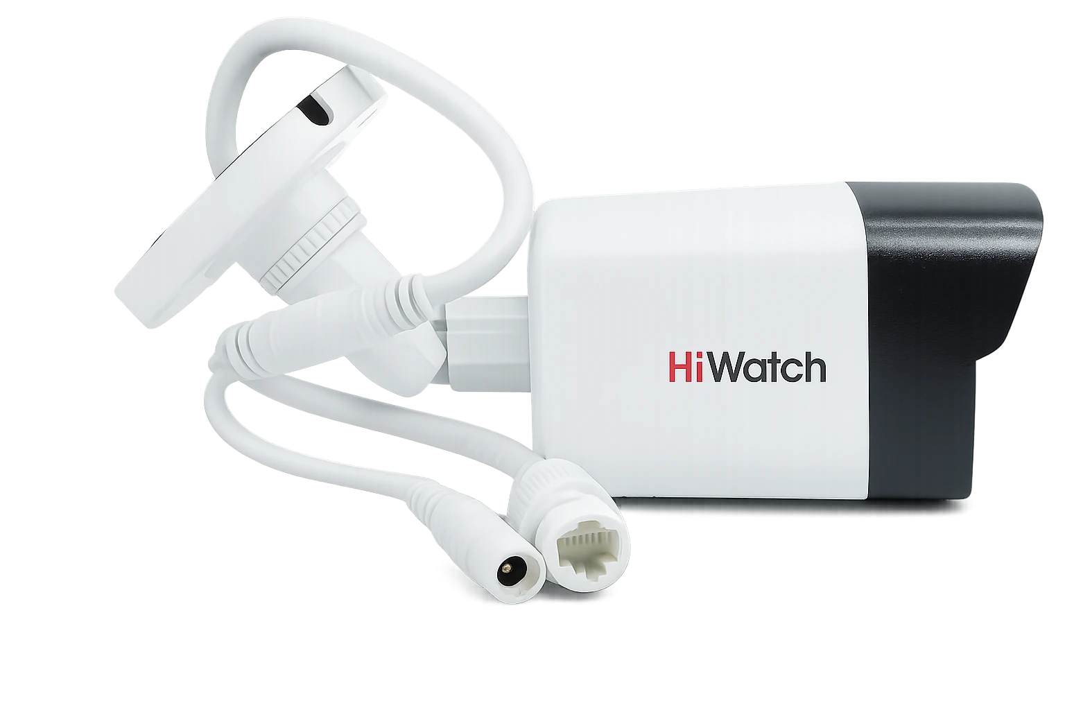 HiWatch DS-I450M(C) 2.8mm вид сзади с кабелями подключения