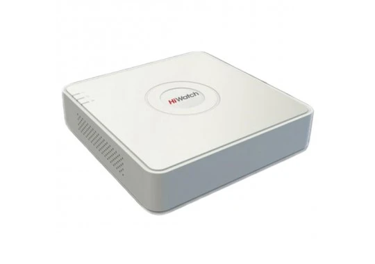 4-канальный гибридный видеорегистратор HiWatch DS-H204QA(C) вид под углом