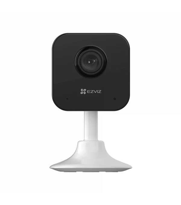 Внутренняя Wi‑Fi-камера EZVIZ H1C 1080P на настольной подставке — вид спереди
