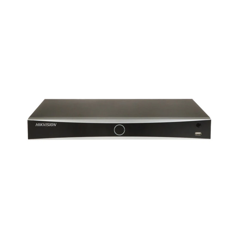 Сетевой видеорегистратор Hikvision DS-7616NXI-K2(D) на 16 каналов с интеллектуальной видеоаналитикой, вид спереди